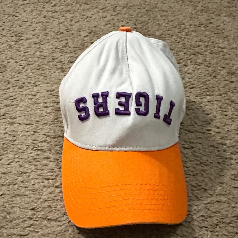 Orange and White Clemson 'TIGERS' No Rivals SnapBack